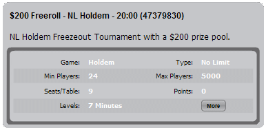 Online Poker Freerolls